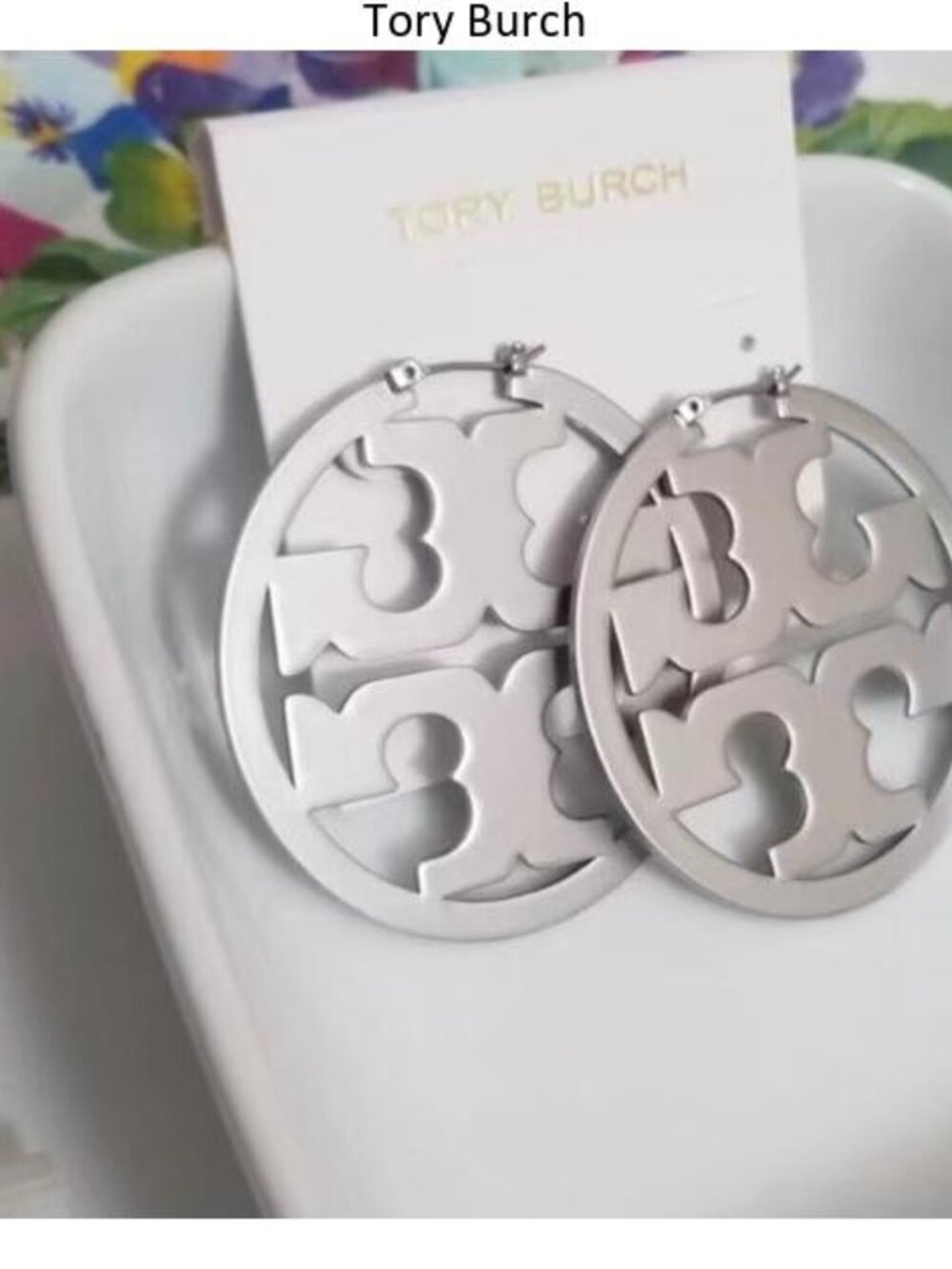 Tory Burch Silver hoop earrings